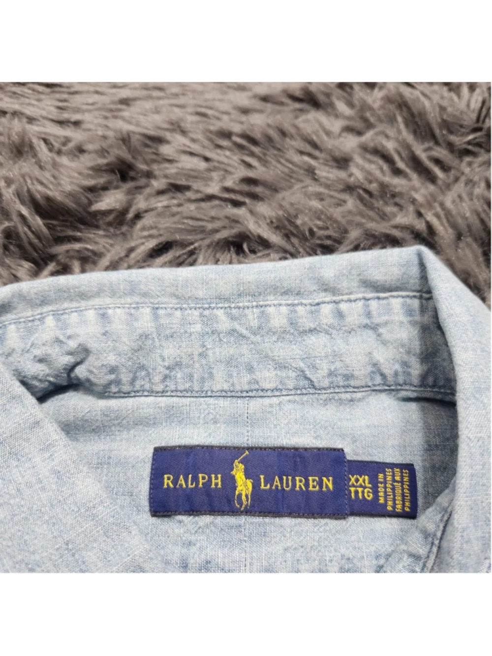 Vintage Polo Ralph Lauren Shirt Blue Men's XXL